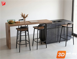 Kitchen island Skp Files